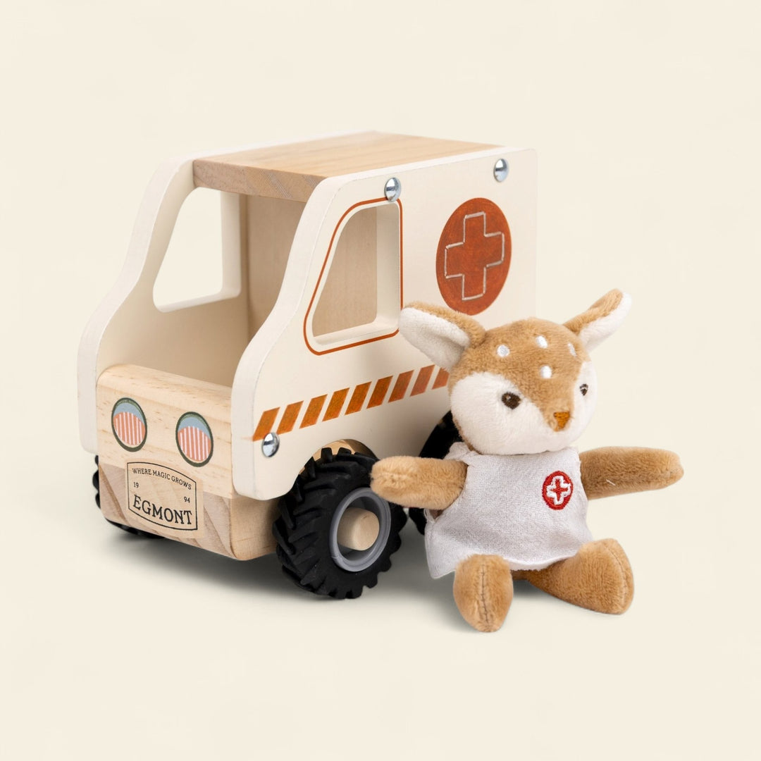Ambulance with miniature friend