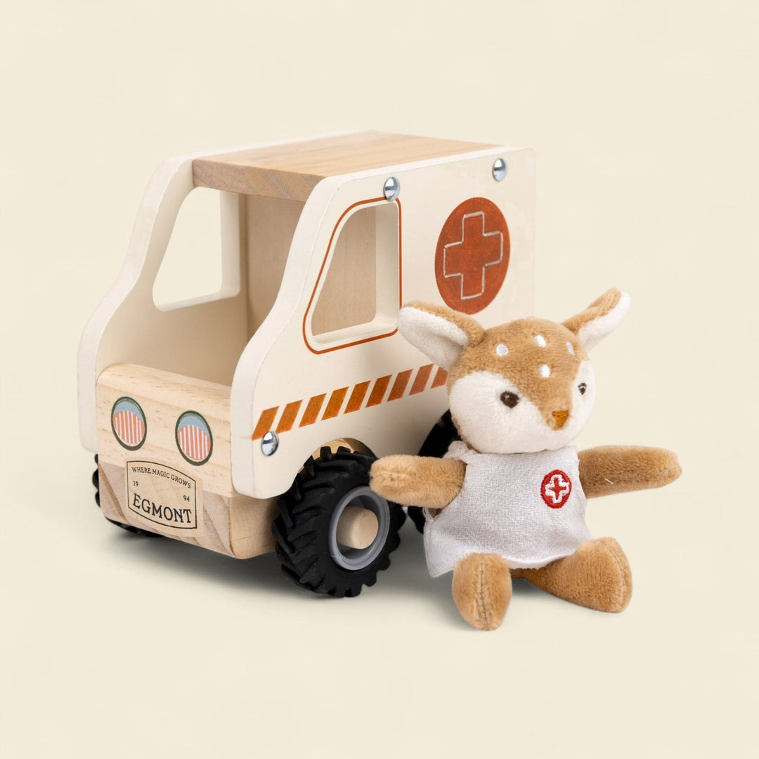 Ambulance with miniature friend
