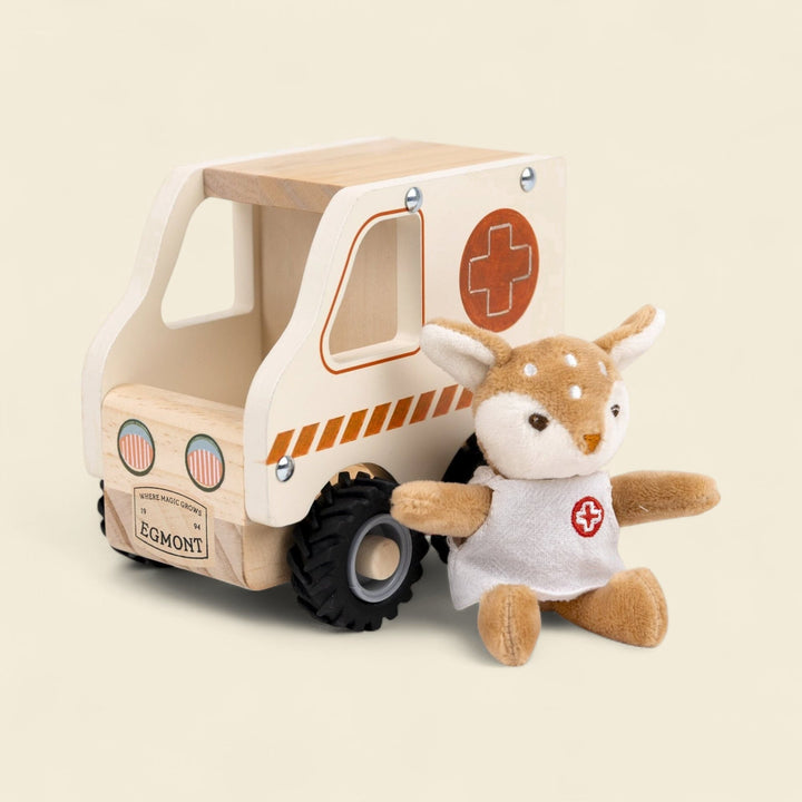 Ambulance with miniature friend