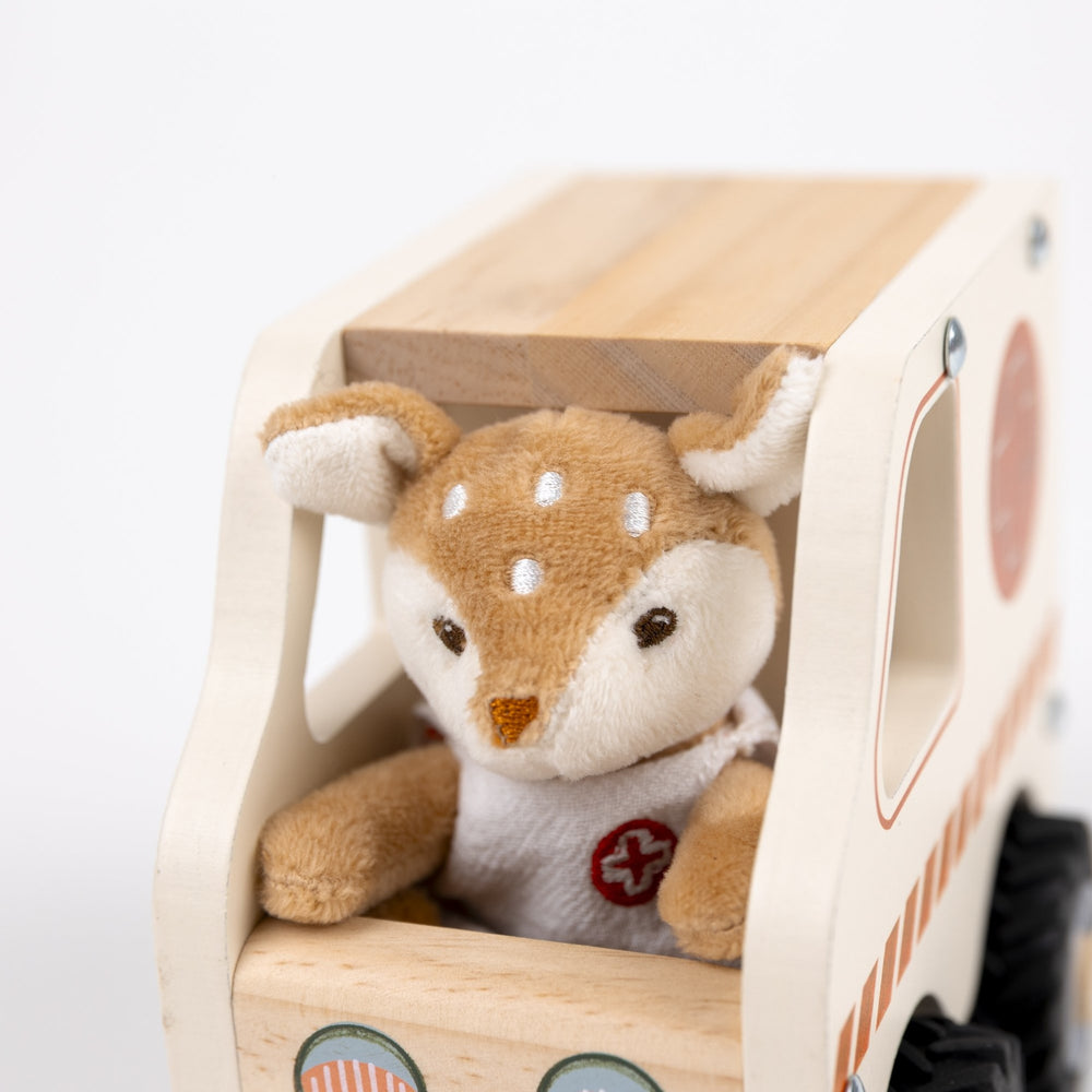 Ambulance with miniature friend