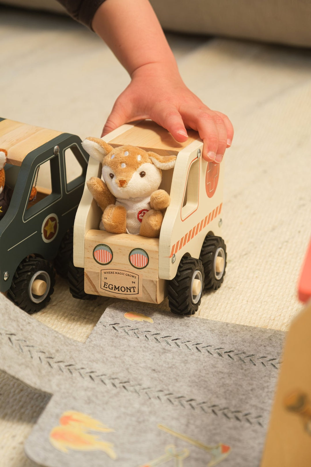 Ambulance with miniature friend