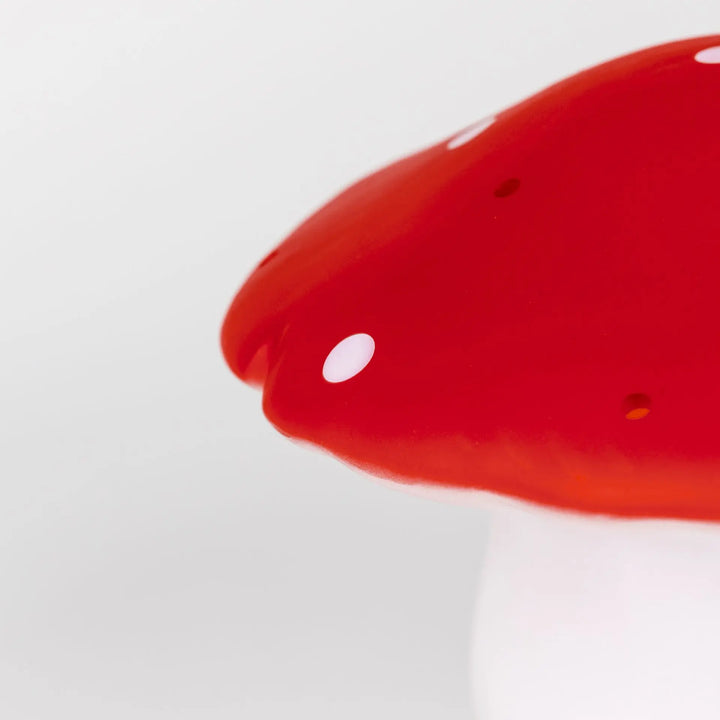 LAMP MUSHROOM MEDIUM RED