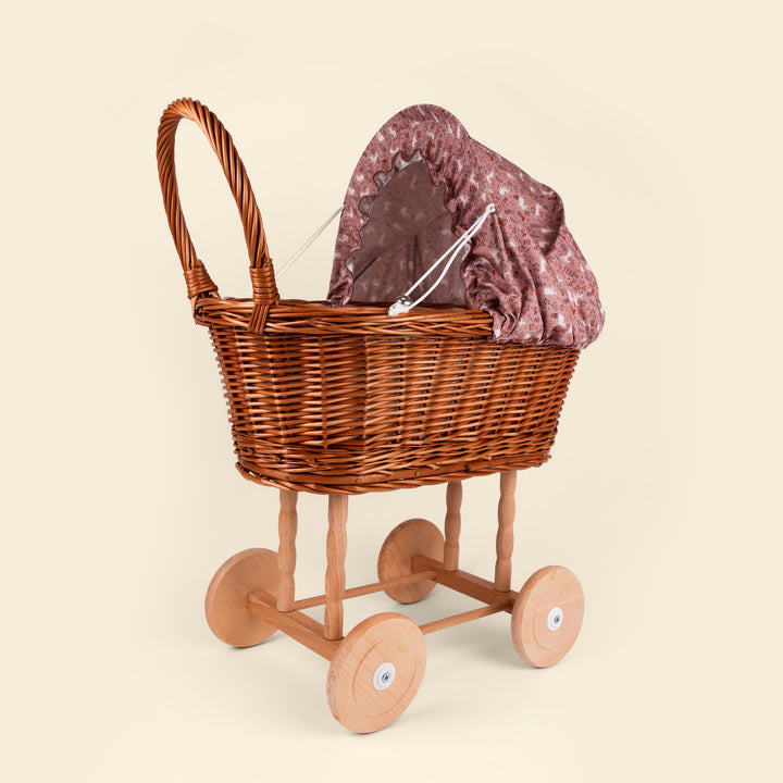 Rabbit wicker doll pram