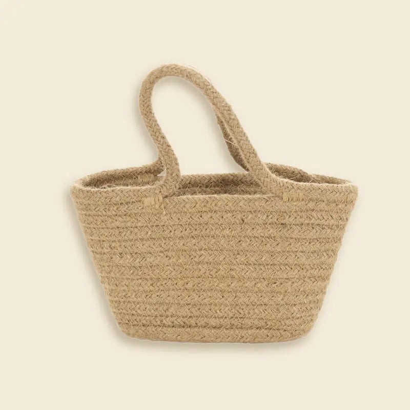 Panier en corde de jute