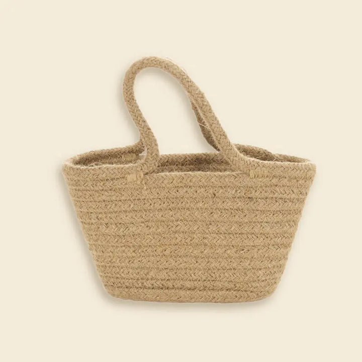 Panier en corde de jute