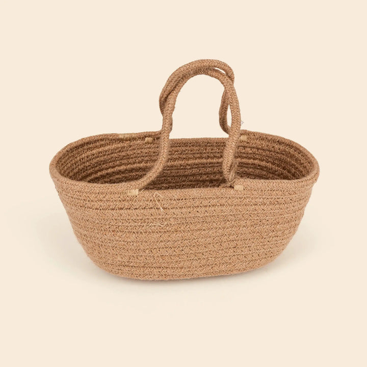 Grand panier en corde de jute