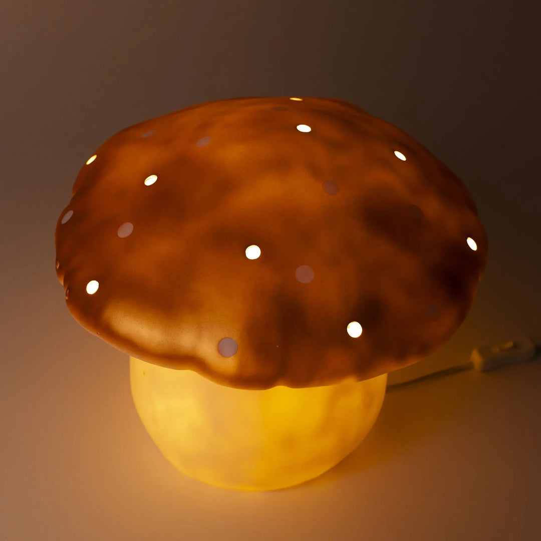 LAMP LARGE MUSHROOM COPPER