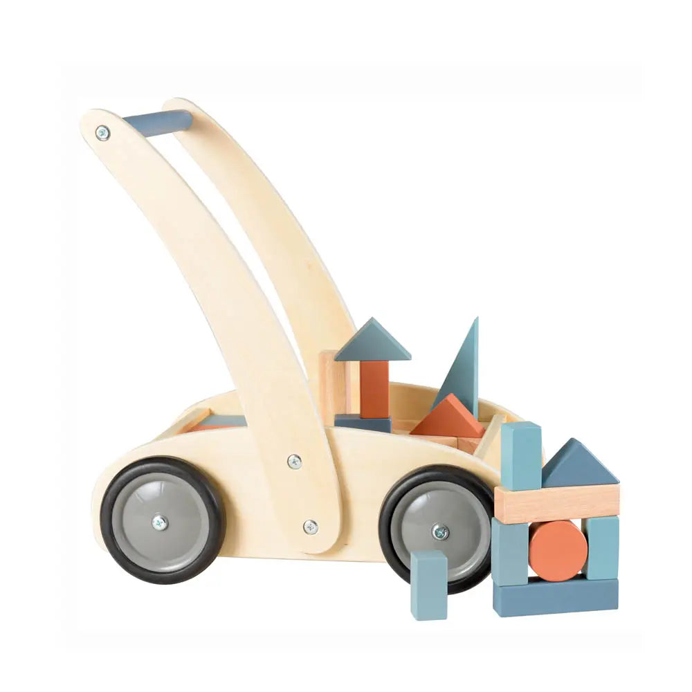 PUSH ALONG TRUCK WITH WOOD