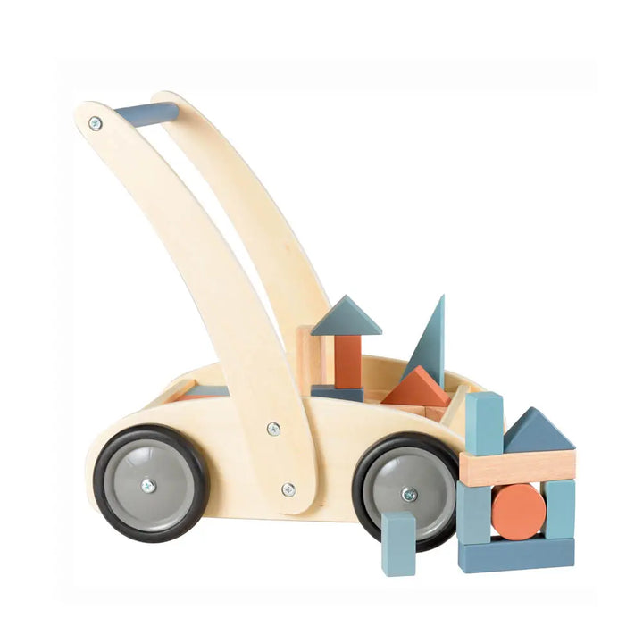 PUSH ALONG TRUCK WITH WOOD
