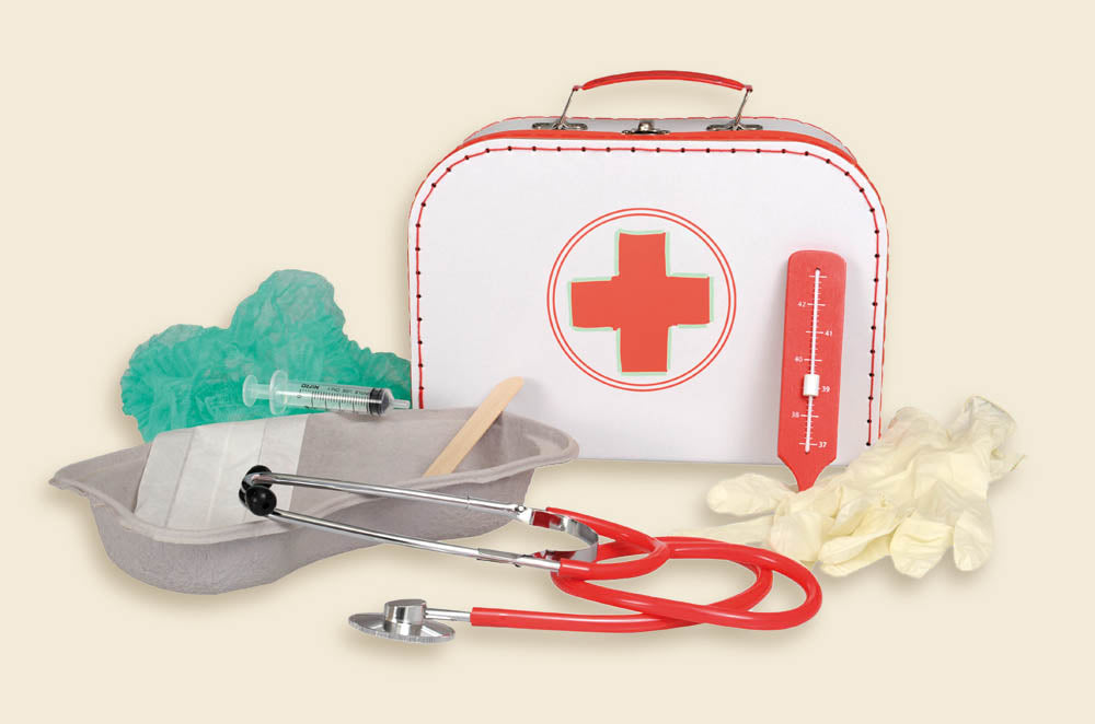 Wooden doctor's case