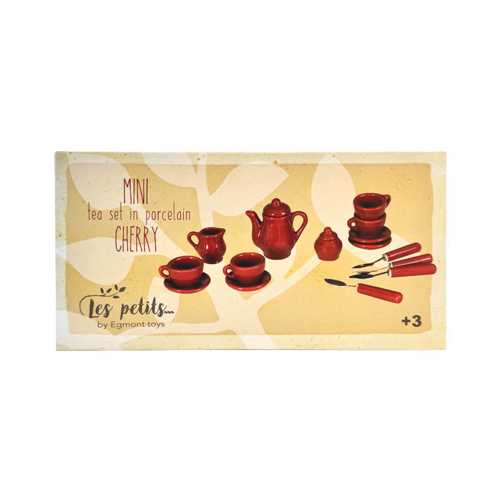 MINI PORCELAIN TEA SET CHERRY
