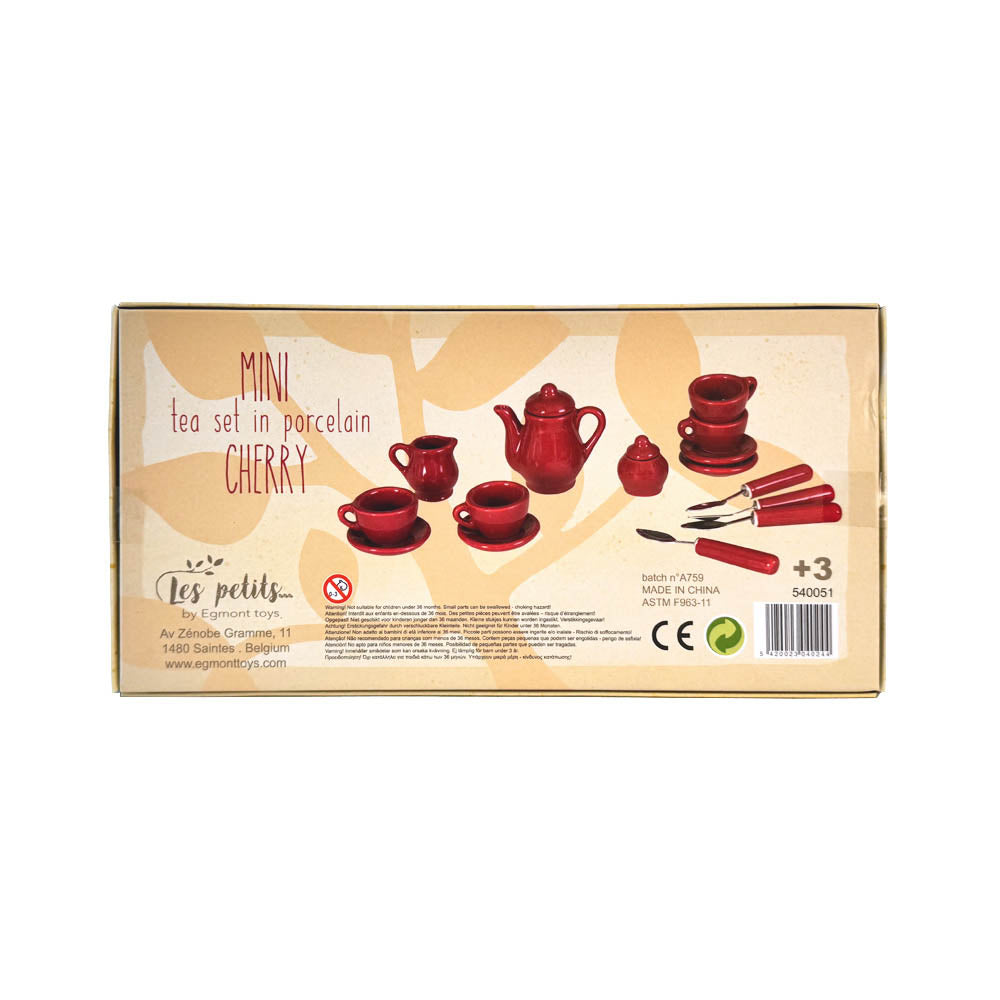 MINI PORCELAIN TEA SET CHERRY