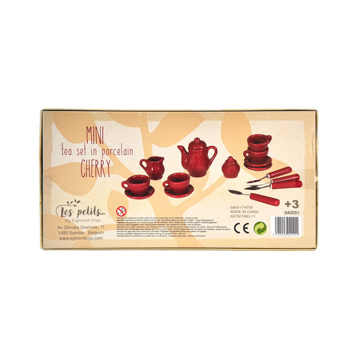 MINI PORCELAIN TEA SET CHERRY