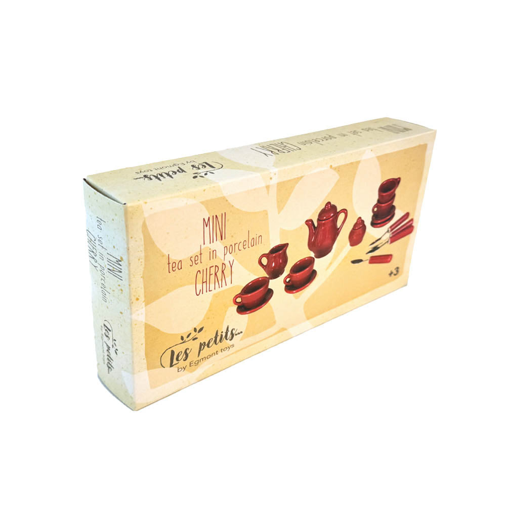 MINI PORCELAIN TEA SET CHERRY
