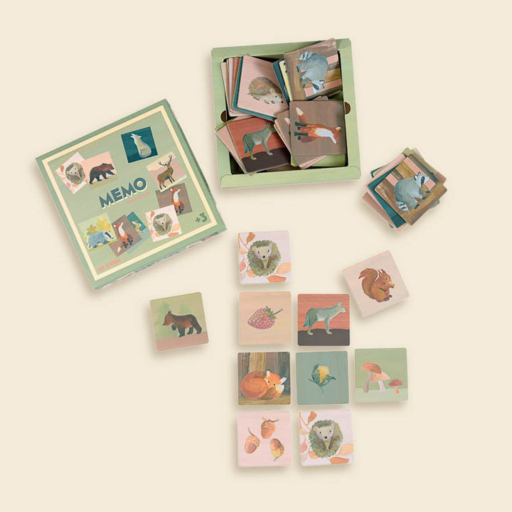 Jeu de mémoire de la forêt
