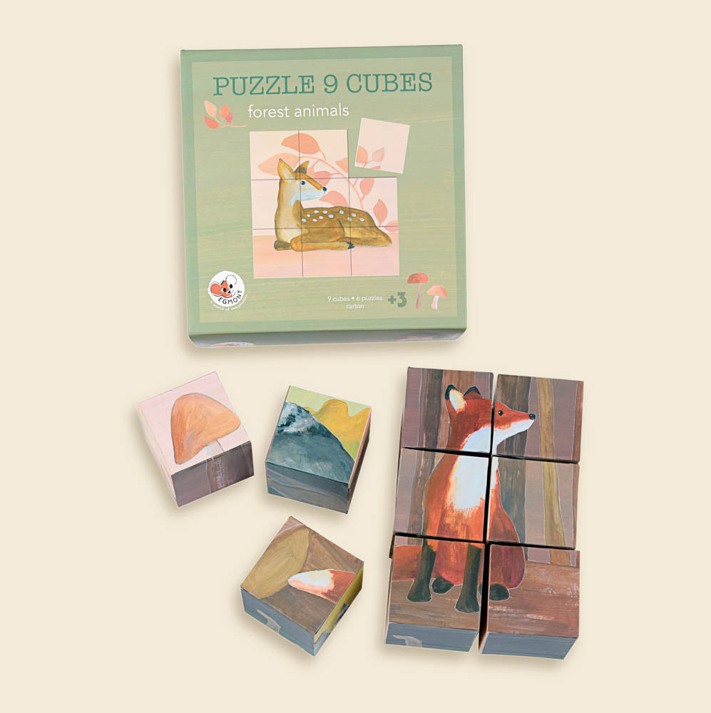 PUZZLE CUBES 9 PC FOREST