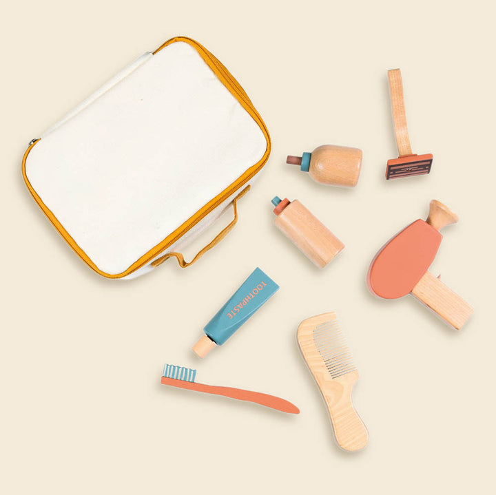 Trousse de rasage en pochette tissu