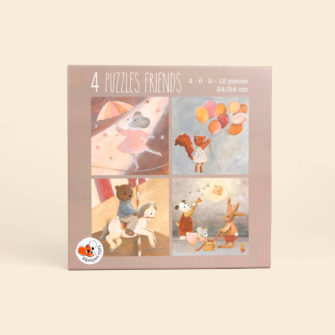 Animal Friends Puzzles (Set of 4)