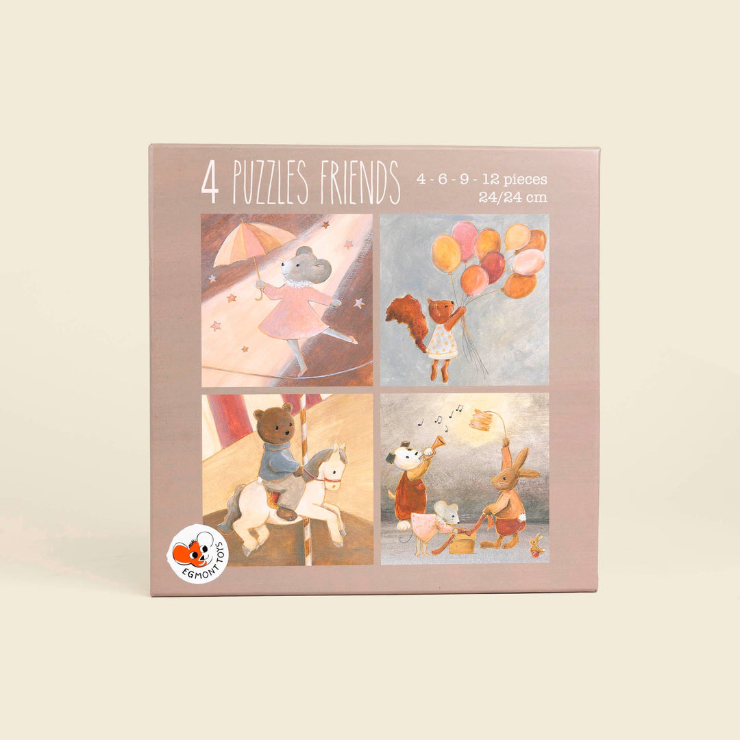 Animal Friends Puzzles (Set of 4)