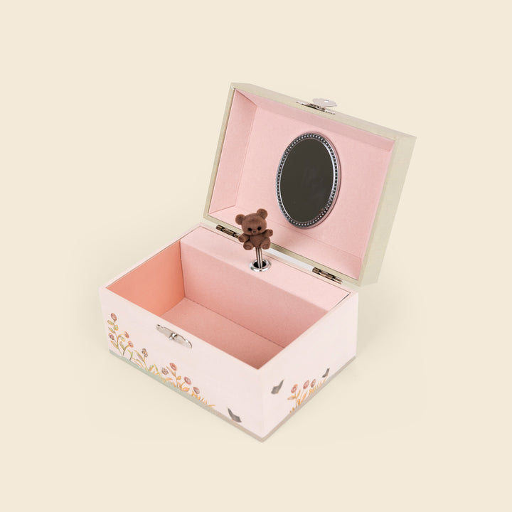 Four seasons musical jewellery box