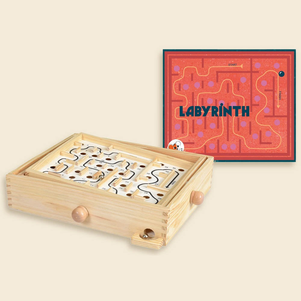 Murmel-Labyrinth aus Holz