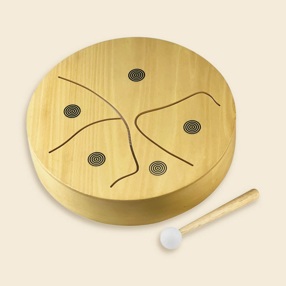 Tambour à langues en bois