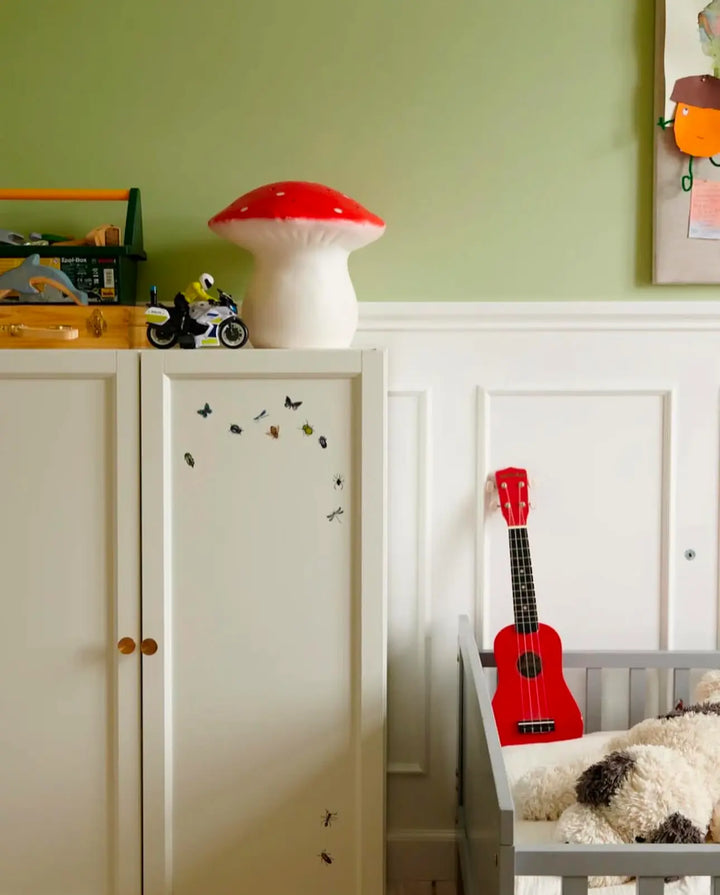 LAMP MUSHROOM MEDIUM RED