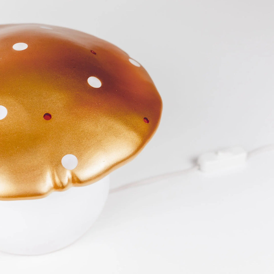 LAMP MUSHROOM MEDIUM COPPER