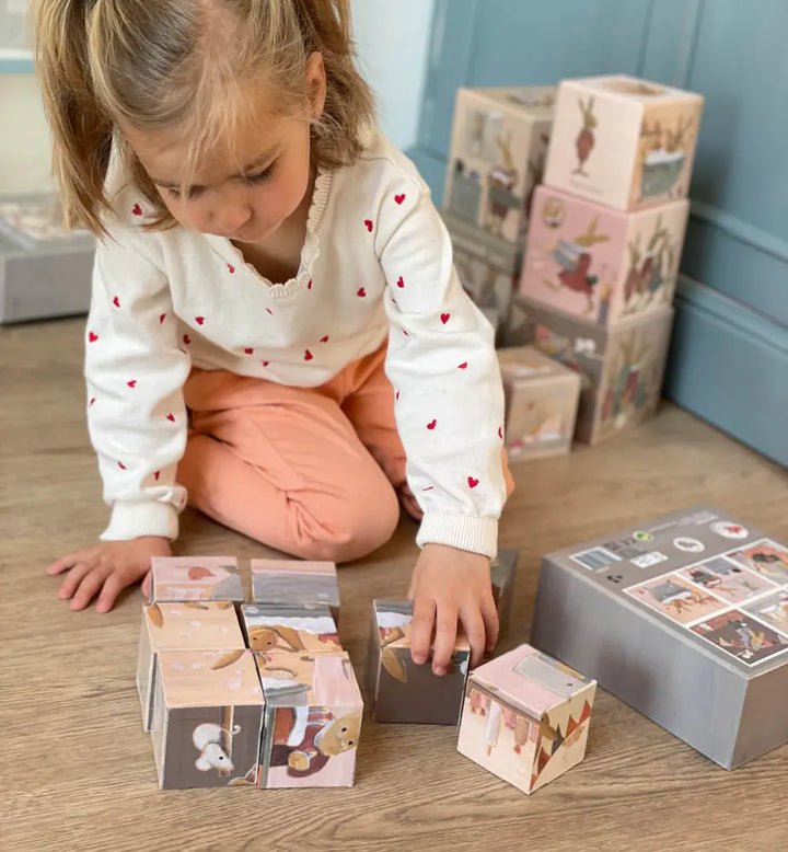 PUZZLE CUBES RABBIT FAMIL