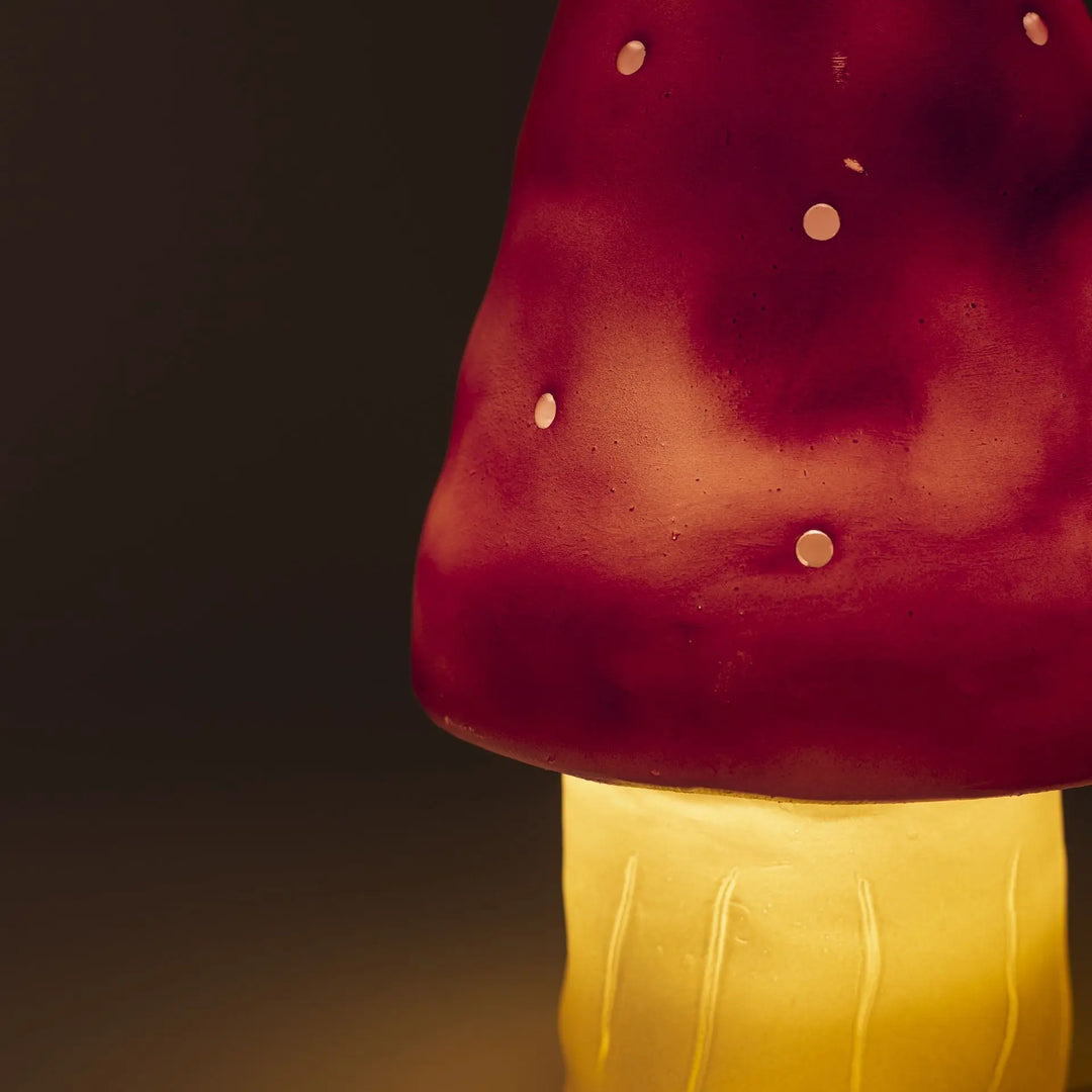 LAMP SMALL MUSHROOM  VINTAGE PINK