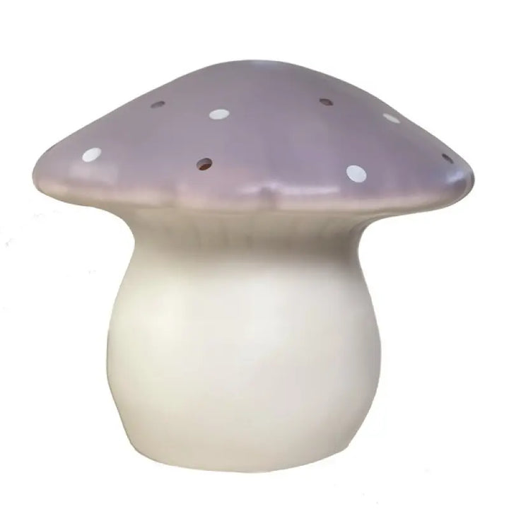 LAMP LARGE MUSHROOM LAVENDER