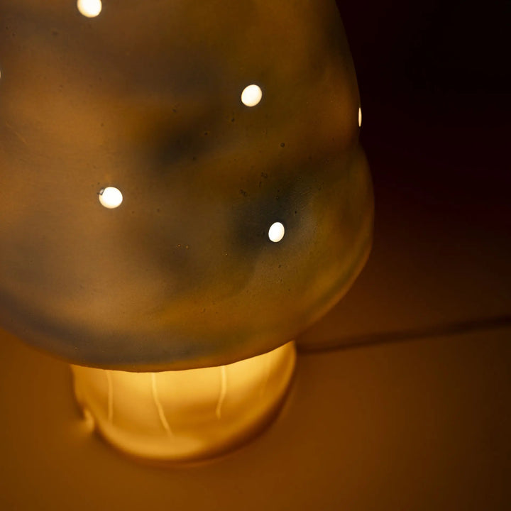 LAMP SMALL MUSHROOM  BLUE