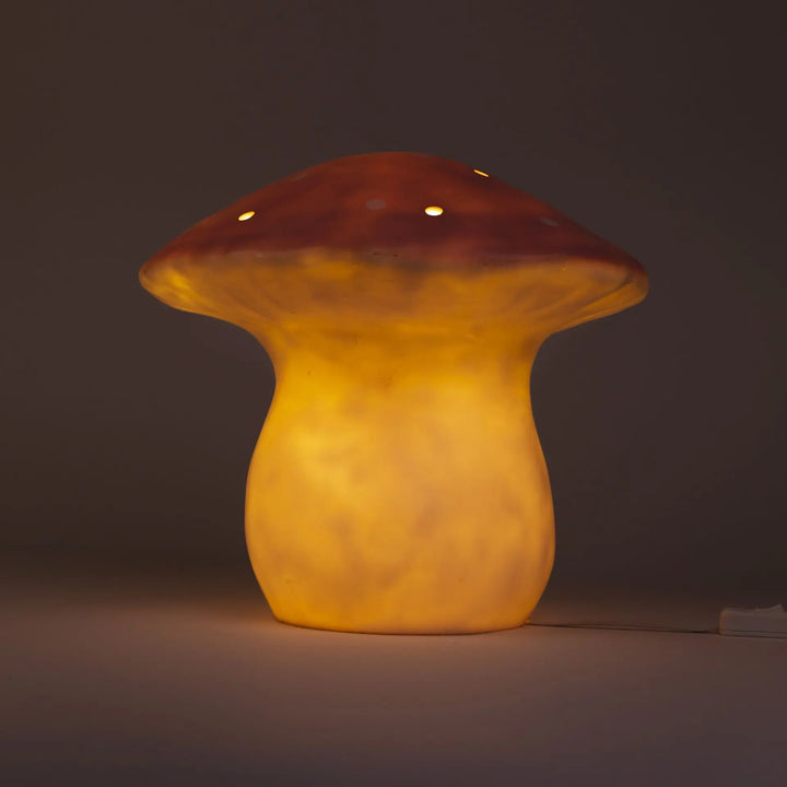 LAMP LARGE MUSHROOM VINTAGE PINK