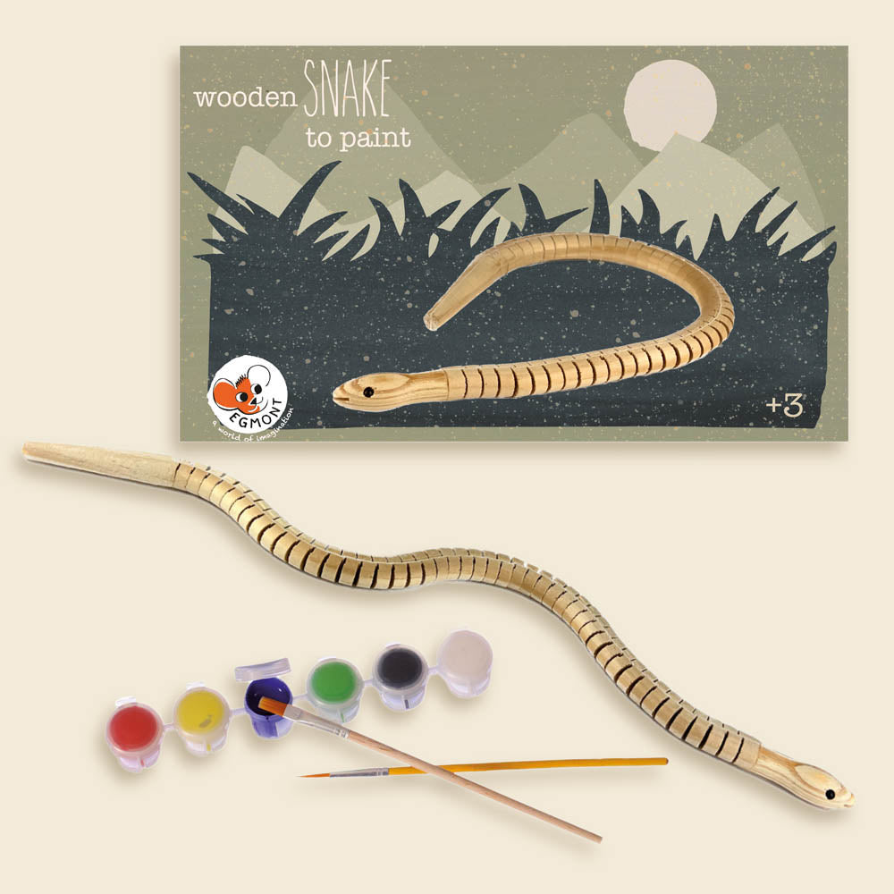 Serpent en bois à peindre