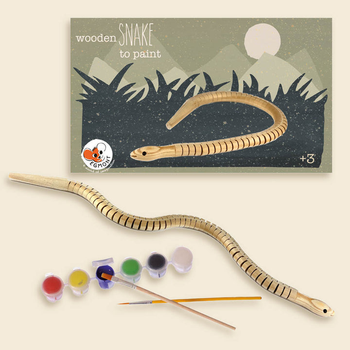 Serpent en bois à peindre