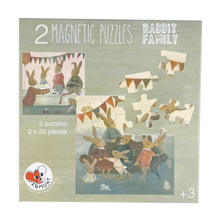MAGNETIC PUZZLE RABBIT FAMILY