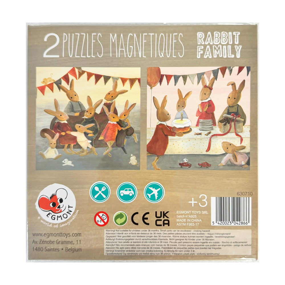 MAGNETIC PUZZLE RABBIT FAMILY
