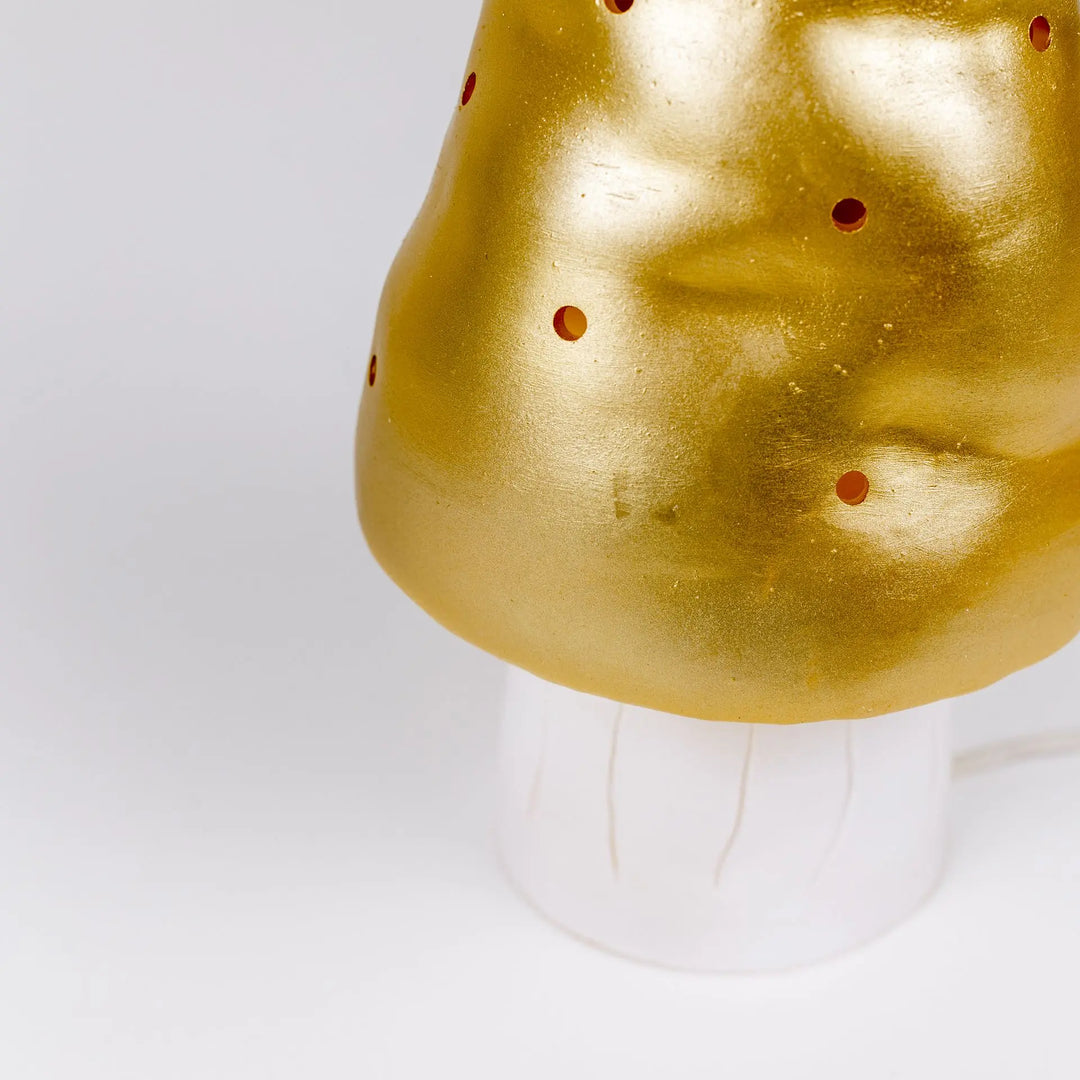 LAMP SMALL MUSHROOM GOLD