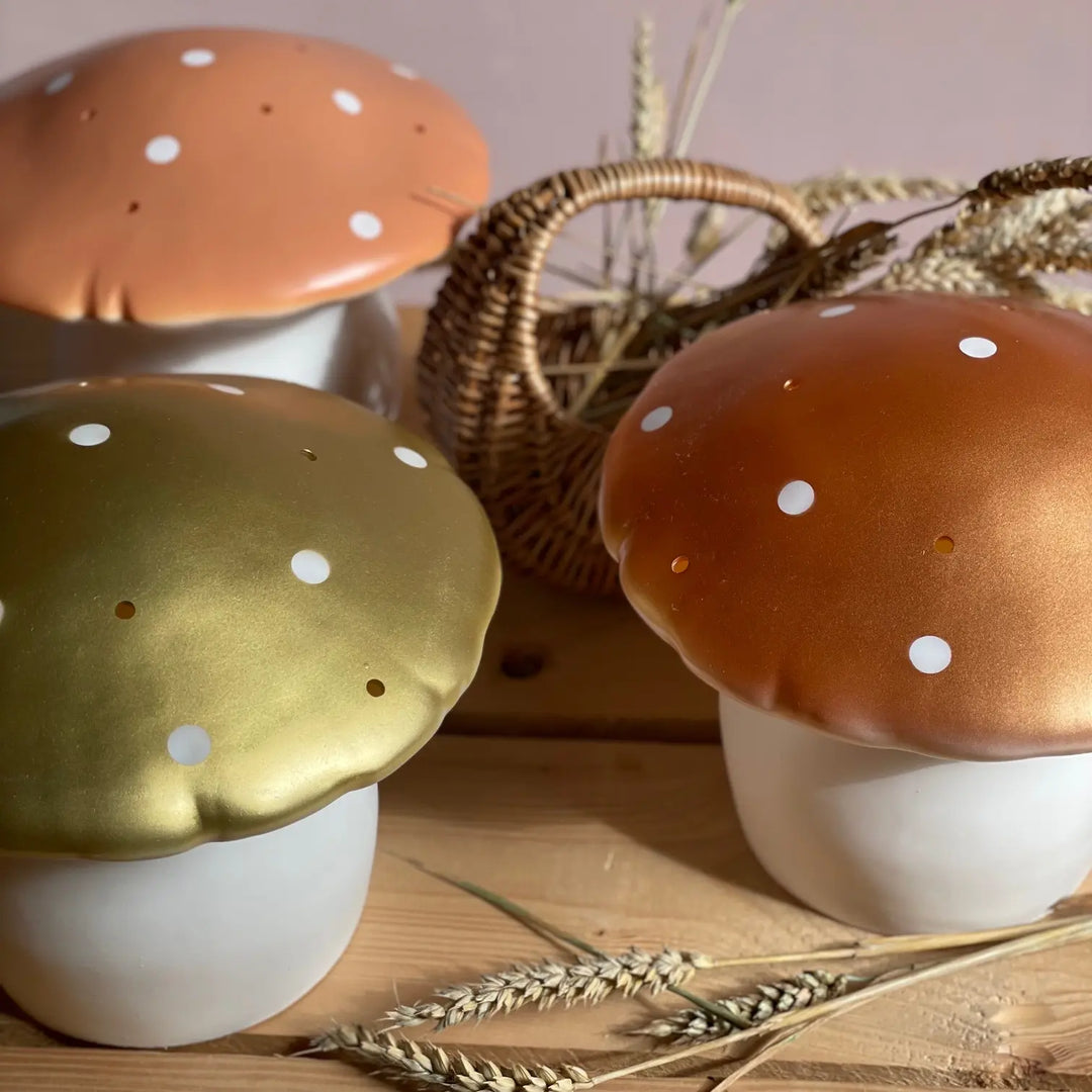 LAMP MUSHROOM MEDIUM COPPER