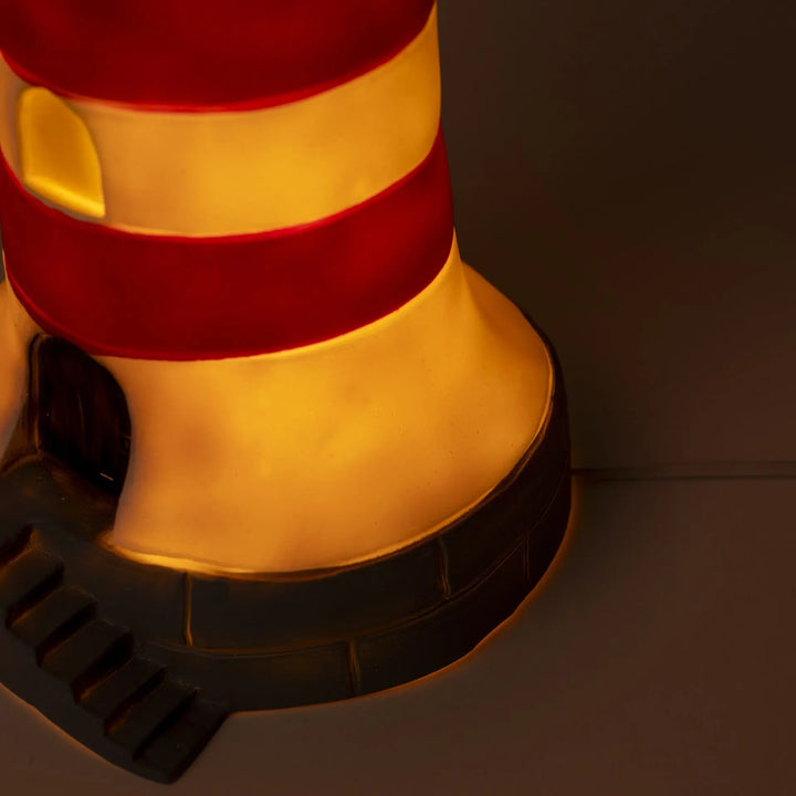LAMP LIGHTHOUSE RED 35 CM