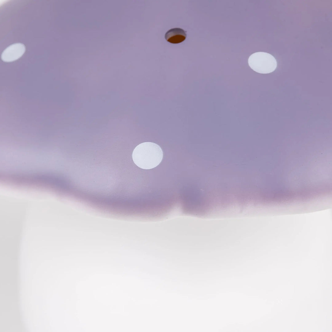 LAMP LARGE MUSHROOM LAVENDER