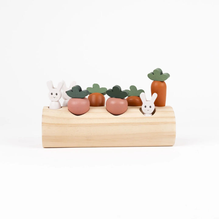 RABBIT AND VEGETABLES LOG