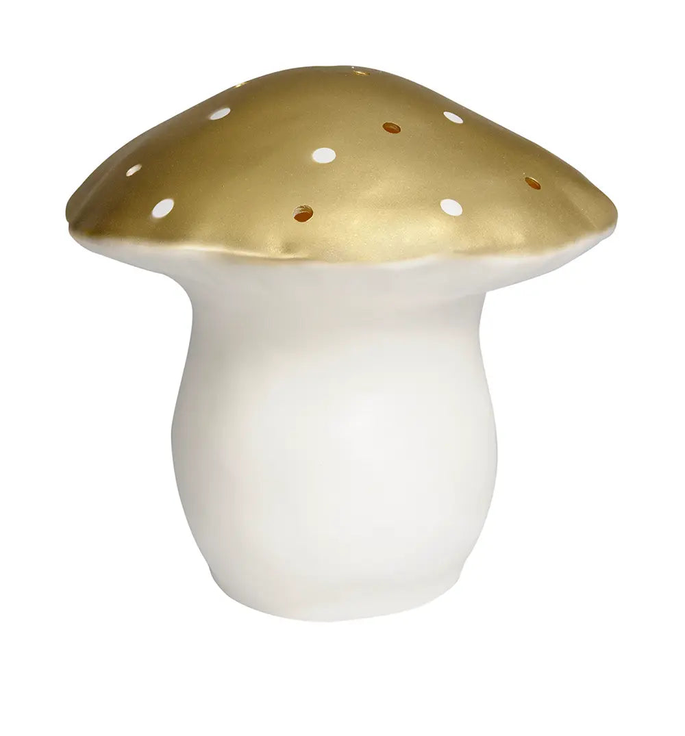 LAMP LARGE MUSHROOM GOLD