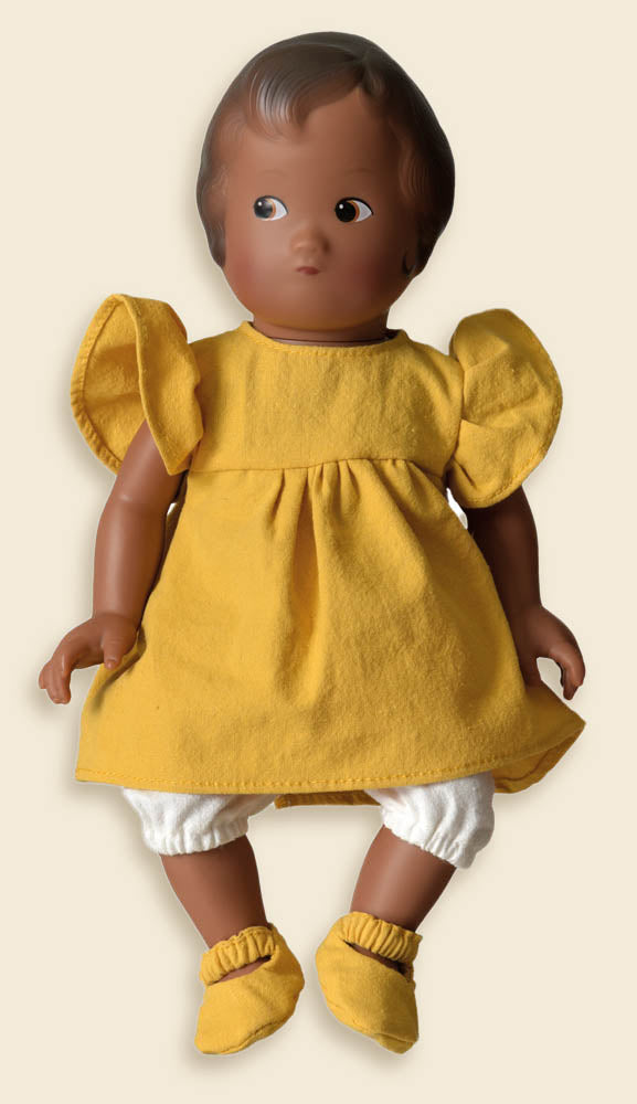 Alicia doll in mustard yellow