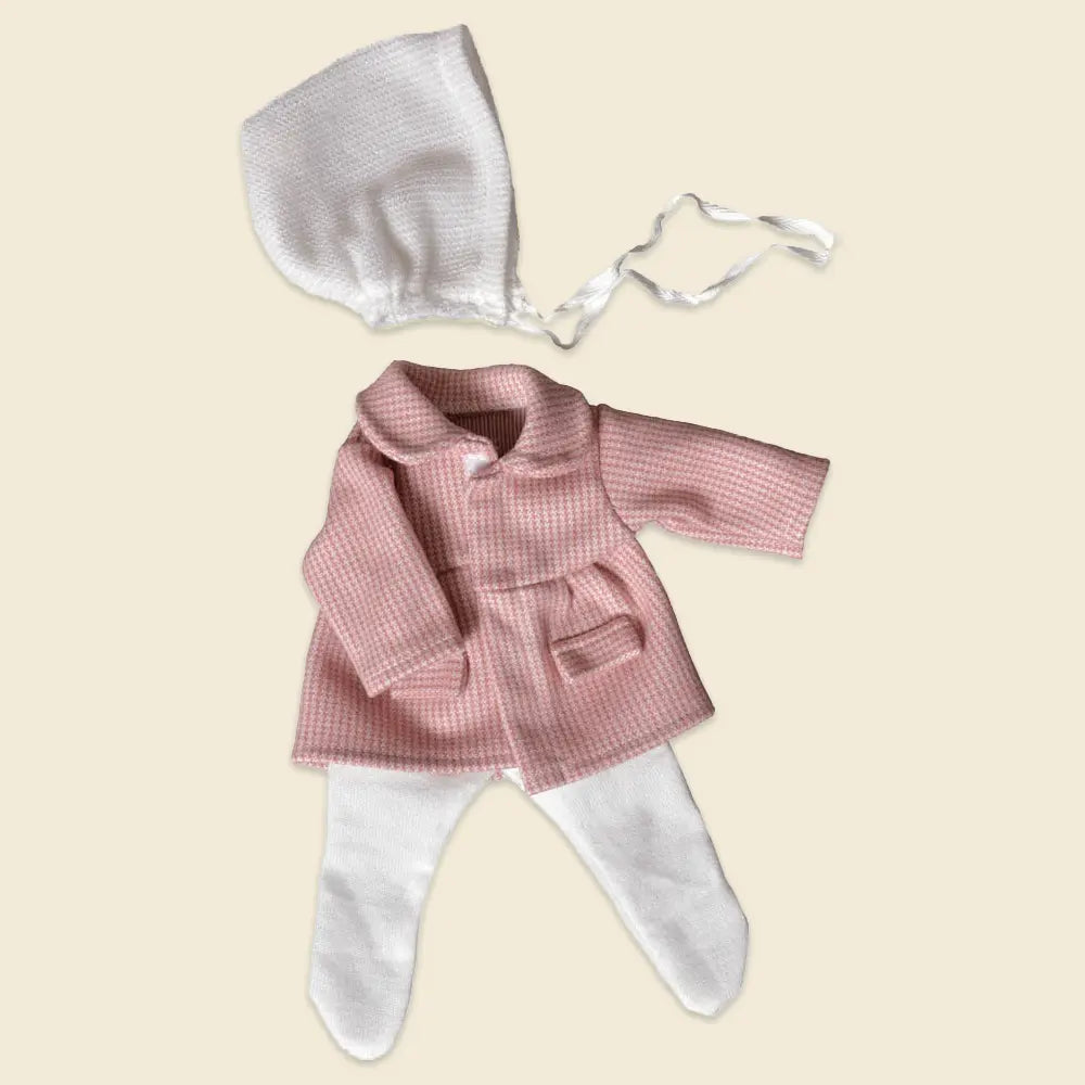 Pearly pink doll clothes set