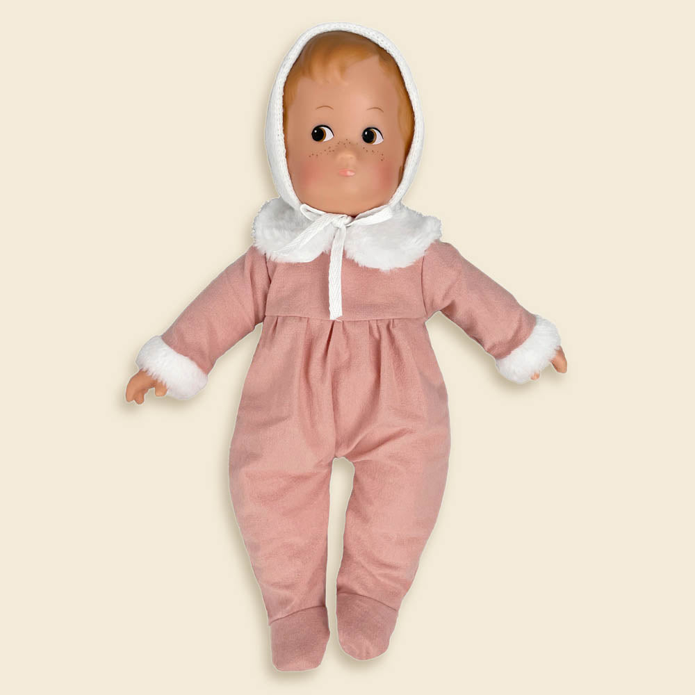 Lucy baby doll in rose romper