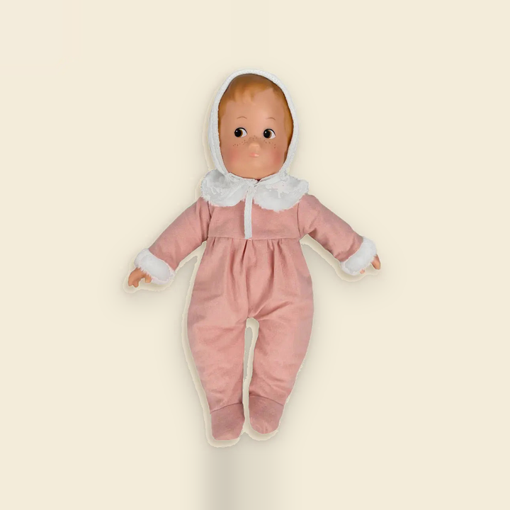 Lucy baby doll in rose romper