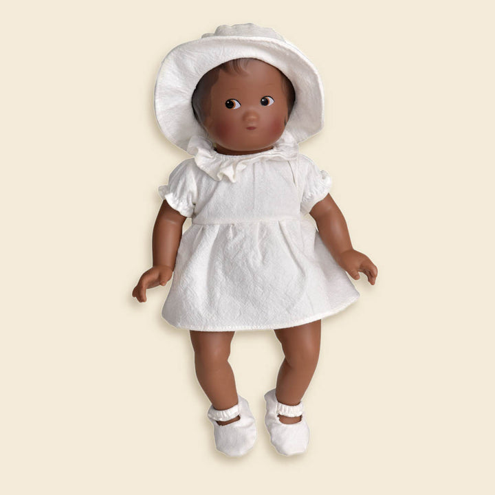 Amalia doll in white ruffles