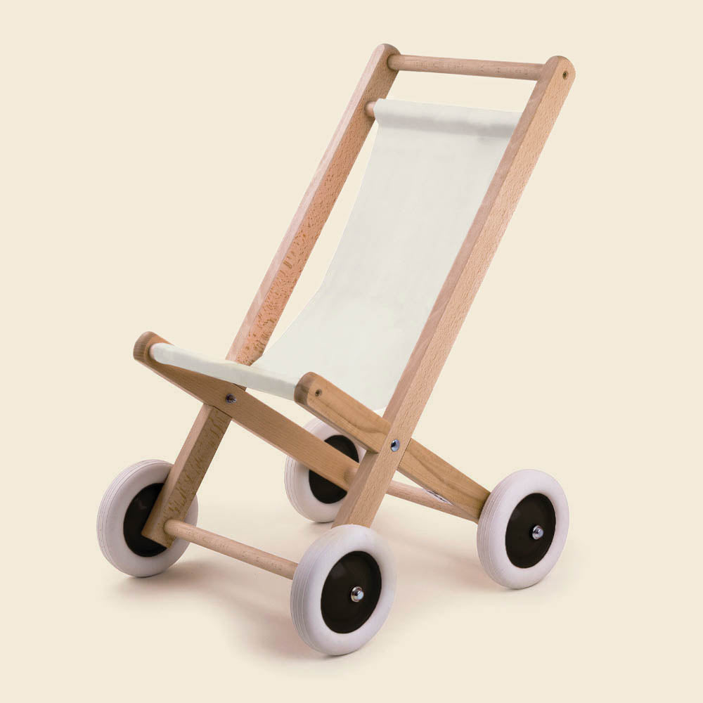 Wooden doll buggy