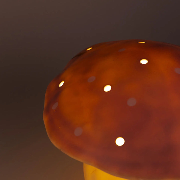 LAMP LARGE MUSHROOM VINTAGE PINK